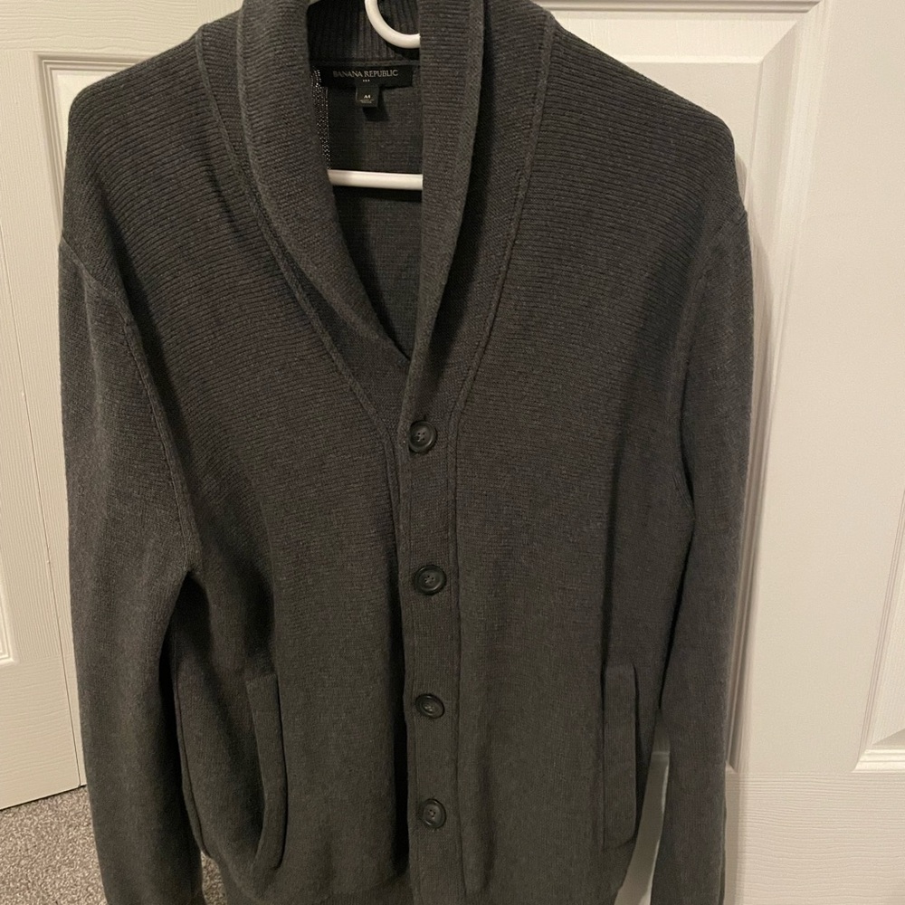 Banana Republic Gray Men's Sweater